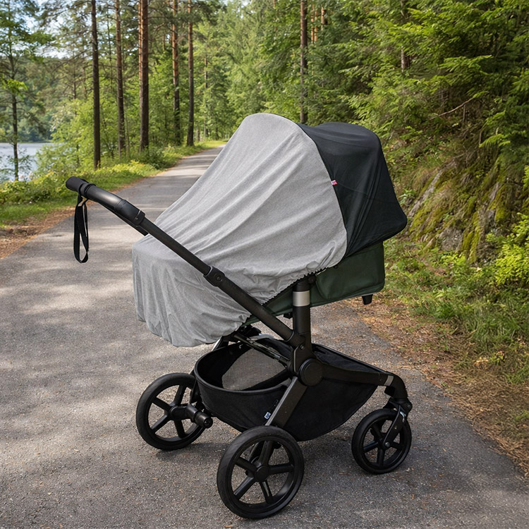Myggenet med UV-beskyttelse til barnevogn