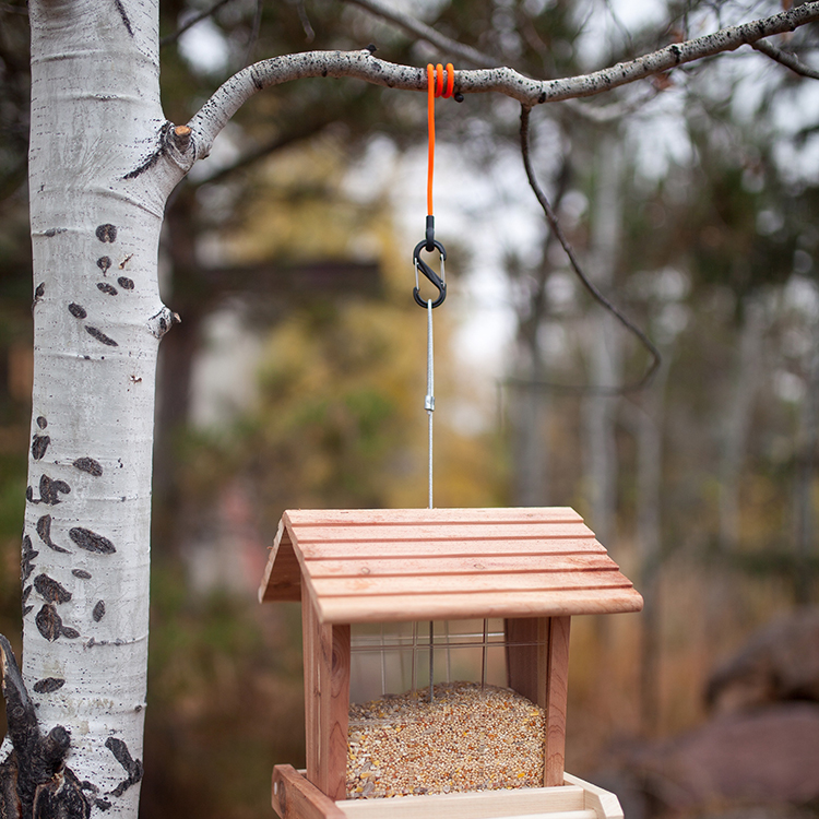 Bøjeligt fastgørelsesbånd med karabinhage, 60 cm