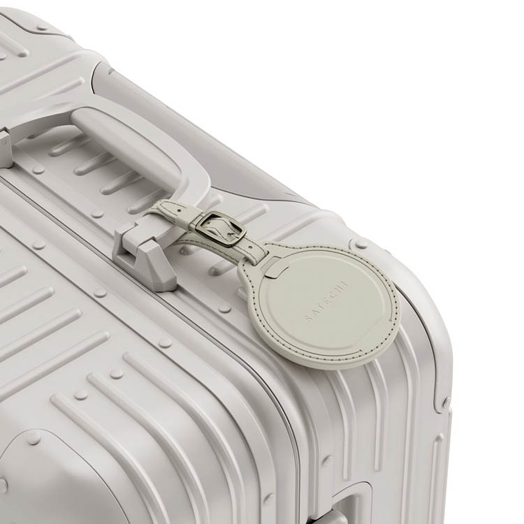 Bagagemærke med sporing, Beige billede