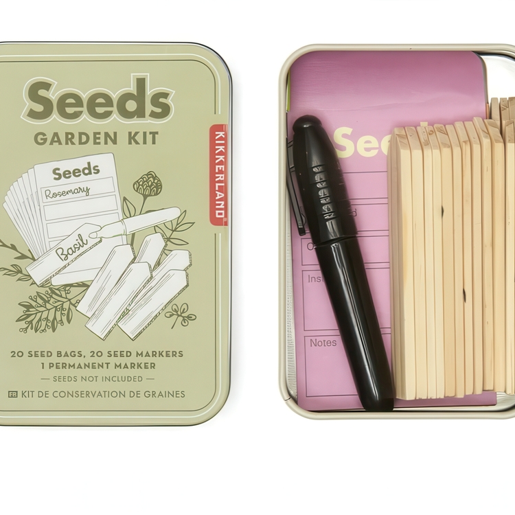Kit med frøposer og mærkepinde