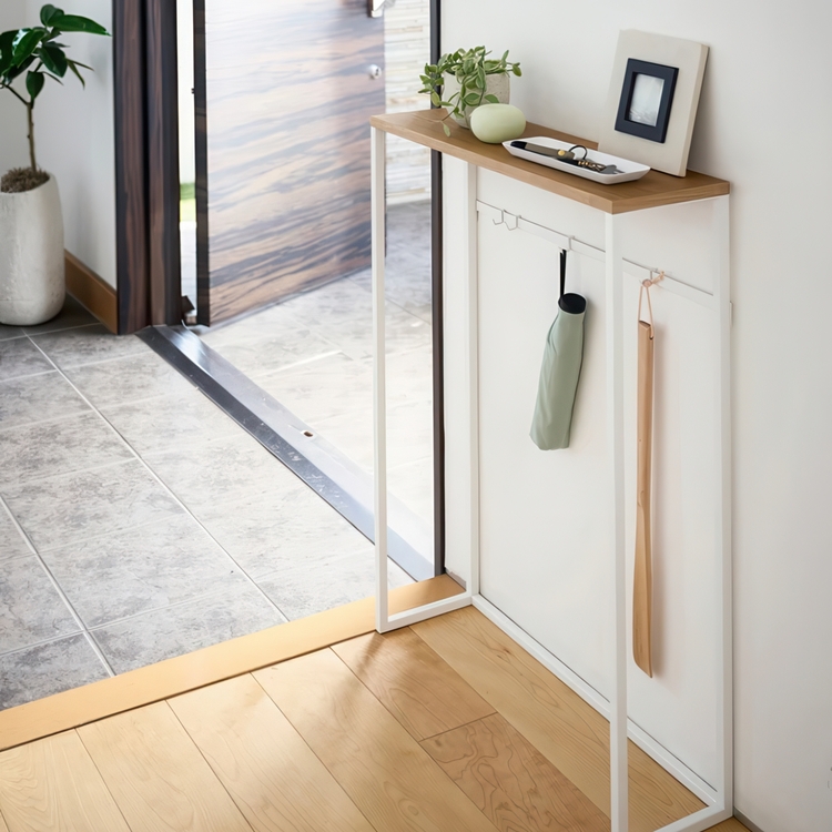 Smalt konsolbord, 60 cm, Yamazaki, Hvid