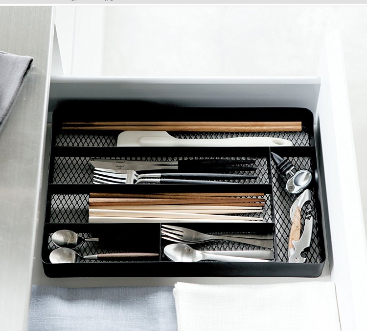 Bestikbakke / Penneholder i metal, TOWER MESH TRAY, 35 x 23,5 x H 4,5