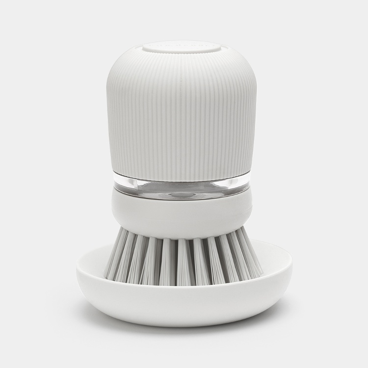 Opvaskebørste med sæbedispenser, Brabantia, Lysegrå billede