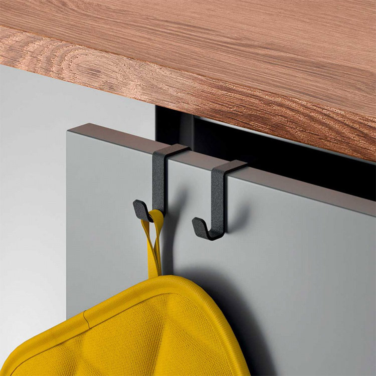 metaltex dobbelkrog Galileo LAVA, mat-sort, materiale: metalbelagt, kan bruges både indendørs og udendørs - 1 stk (352602000)