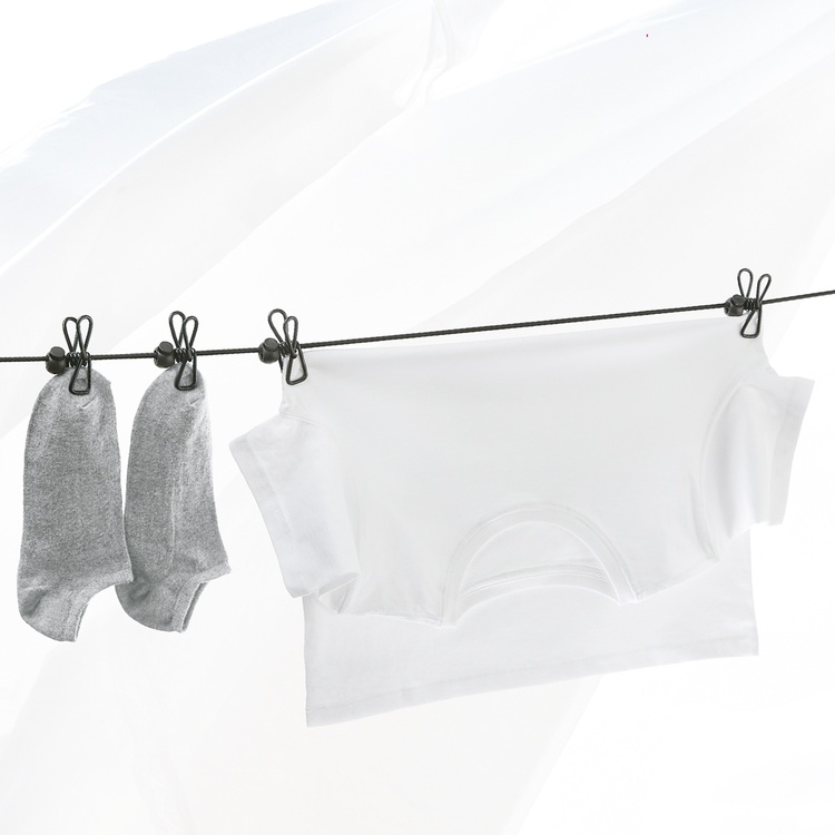 Elastisk tøjsnor med klemmer billede