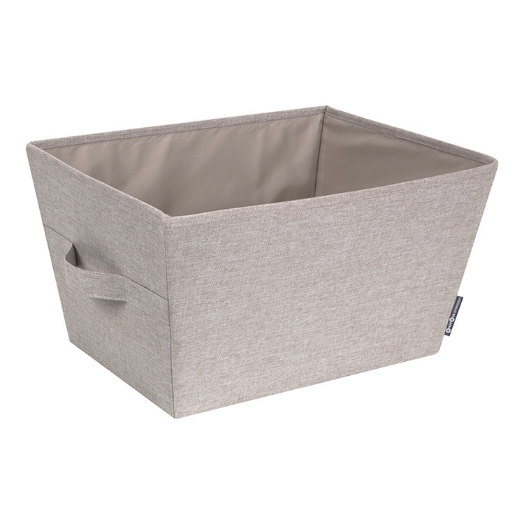 Stofkurv (3 størrelser) Beige Tekstil 45cm x 34cm x 25cm - Beige - 45cm x 34cm x 25cm - Carrie