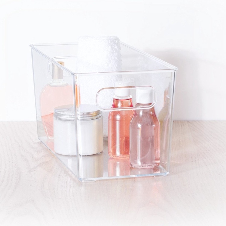 Kasse i klar plast Transparent Rektangulær Plast 15cm x 31cm x 14,3cm - Transparent - 15cm x 31cm x 14,3cm - Agnete