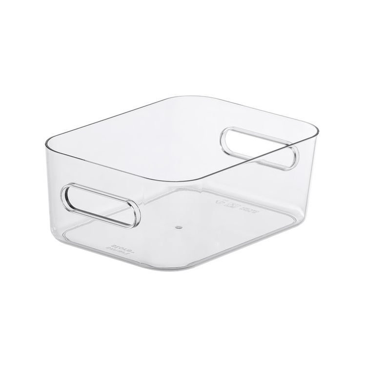 Transparent plastkasse (8 størrelser) Transparent Plast 14cm x 20cm x 7,5cm - Transparent - 14cm x 20cm x 7,5cm - Cajsa