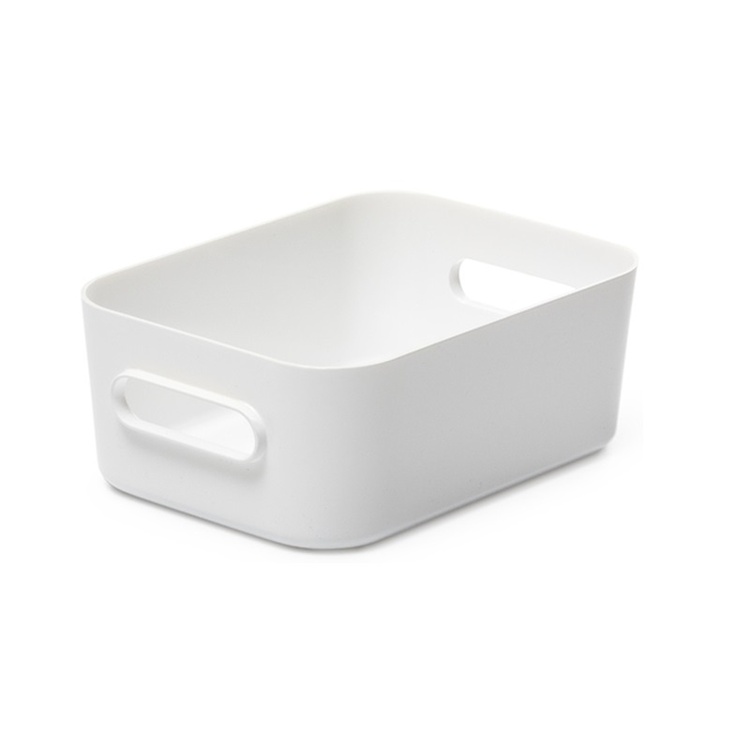Hvid plastkasse (7 størrelser) Hvid Plast 14cm x 20cm x 7,5cm - Hvid - 14cm x 20cm x 7,5cm - Cajsa