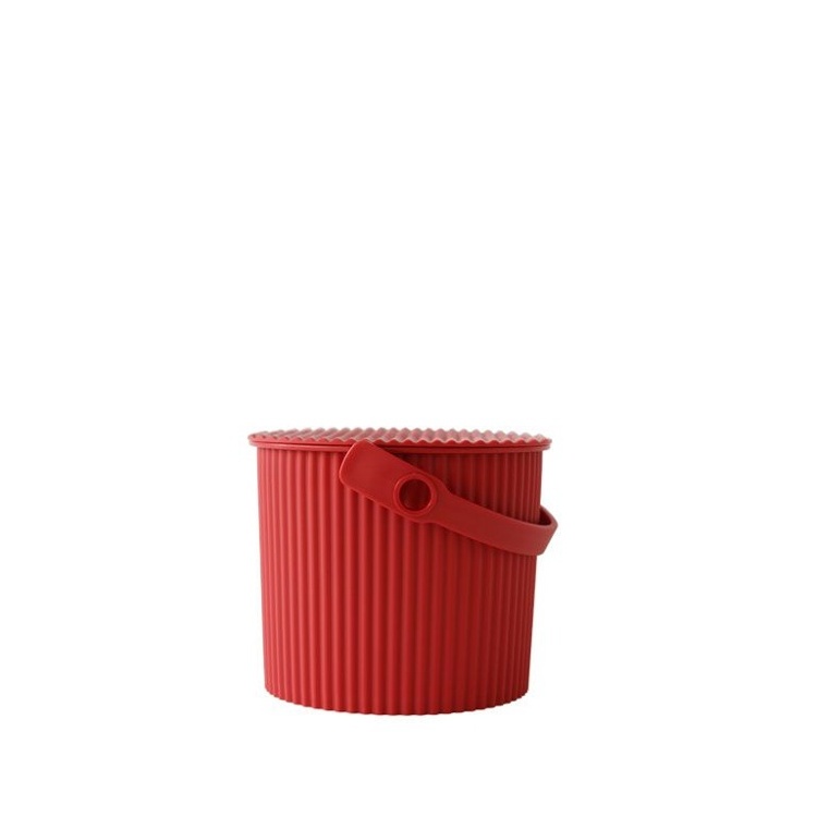 Spand med låg 4L, Omnioutil, Rød