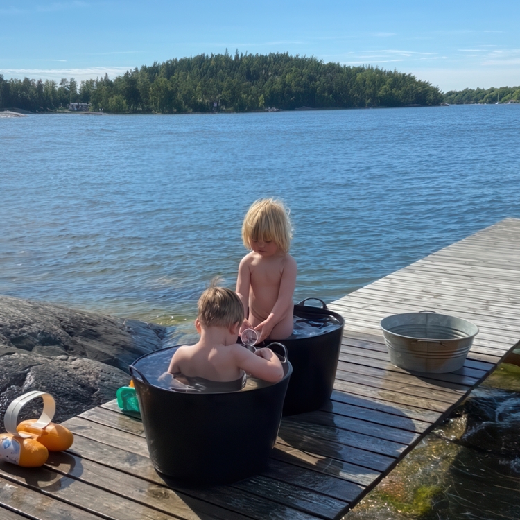 Balje 75L, Tubtrug, Sort