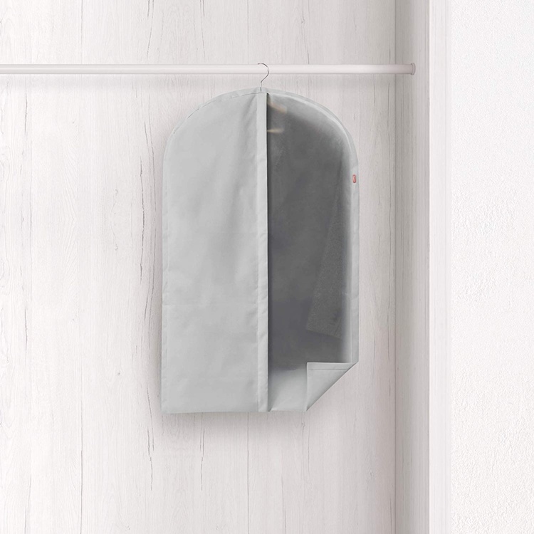 Beklædningspose, 100 cm, Rayen Premium, lysegrå billede