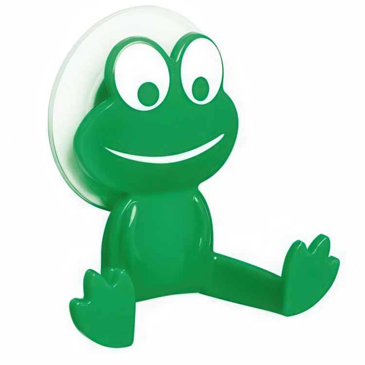 Frøformet krog med sugekop