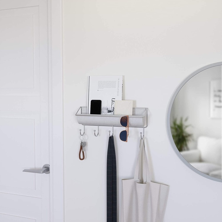 Knagerække med opbevaring, UMBRA HAMMOCK ORGANIZER, 41,5 x H 18 cm lys