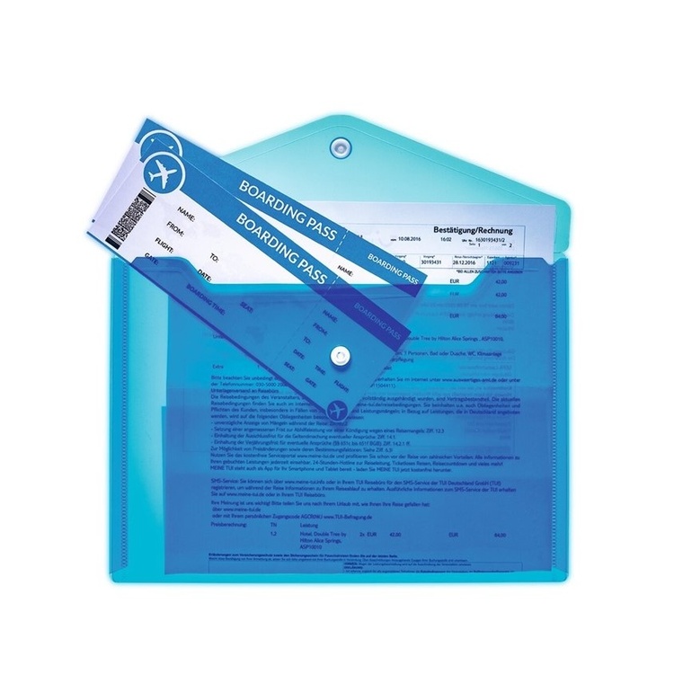 Plastmappe A5, Herma, Blå