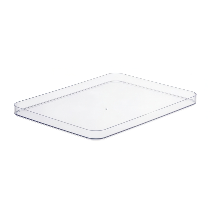 Låg til transparente plastkasser Transparent Plast 29,5cm x 40cm x 2,5cm - Transparent - 29,5cm x 40cm x 2,5cm - Cajsa