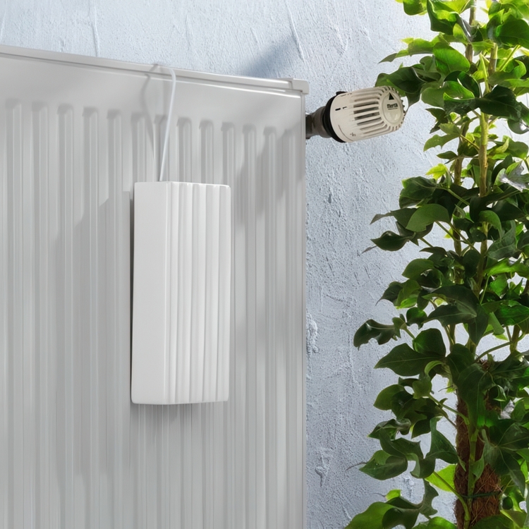 Luftfugter til radiator i keramik, Riflet