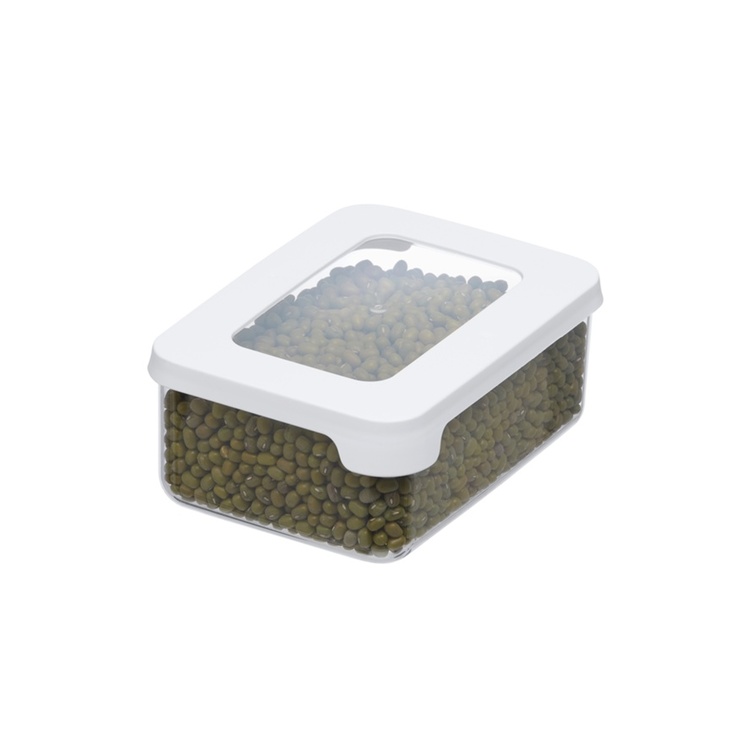 Opbevaringsbøtte til tørvarer (7 størrelser) Transparent Plast 9cm x 12,5cm x 5cm - Transparent - 9cm x 12,5cm x 5cm - Luna