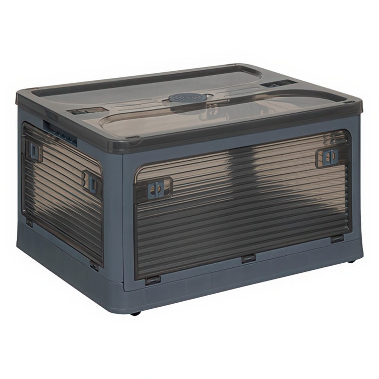 Kasse med hjul, stabelbar, MOBILE FOLDING BOX, 51,5 x 36 x H 30 cm, mø