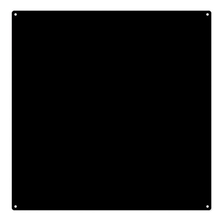 Magnettavle med 10 magneter, 40x40 cm, Sort