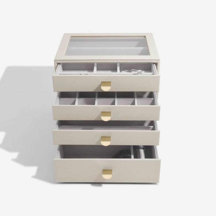 Smykkeskrin med 4 skuffer, Classic, Stackers, Beige