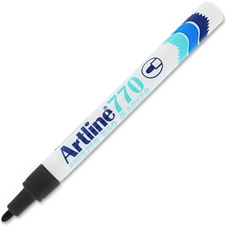 Frysemarker, Artline 770, 1 mm, rund, sort