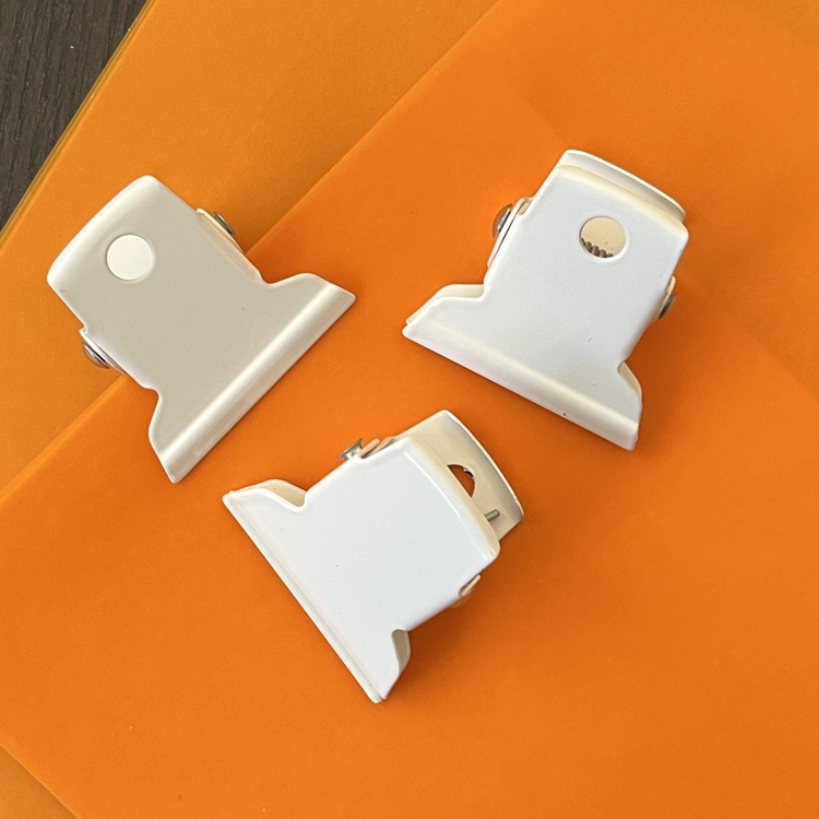 Papirklemmer i metal, 3 stk., ITALIAN KEEP CLIPS, 5 cm, Hvide