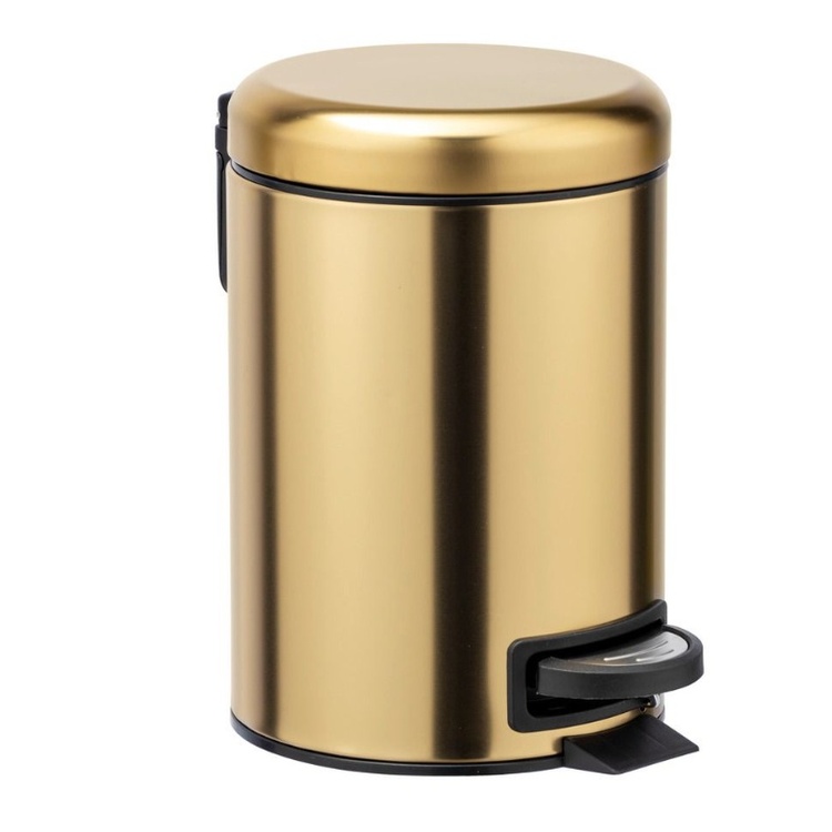 Wenko Cosmetic Pedal Bin Matte Gold 3 ltr.