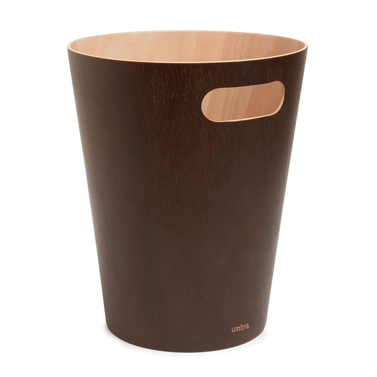 Papirkurv i træ 7,5L, Umbra, Brun