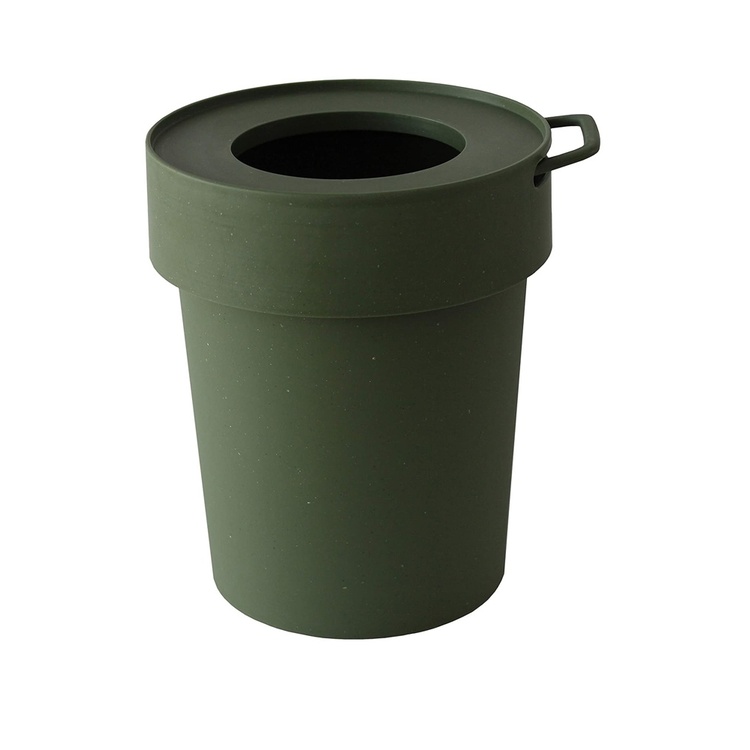 Papirkurv med krog 10L, Grøn
