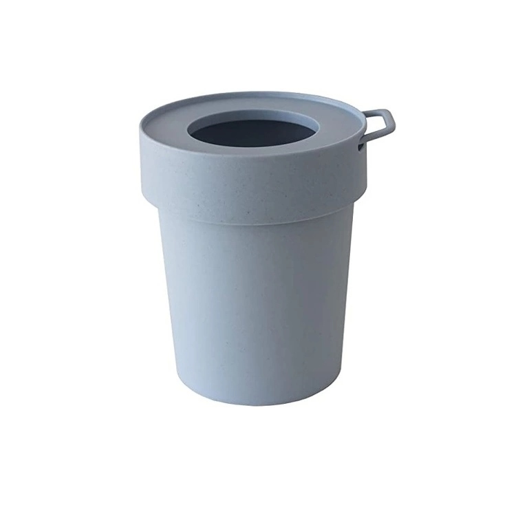 Papirkurv med krog 5L, Hachiman, Blågrå