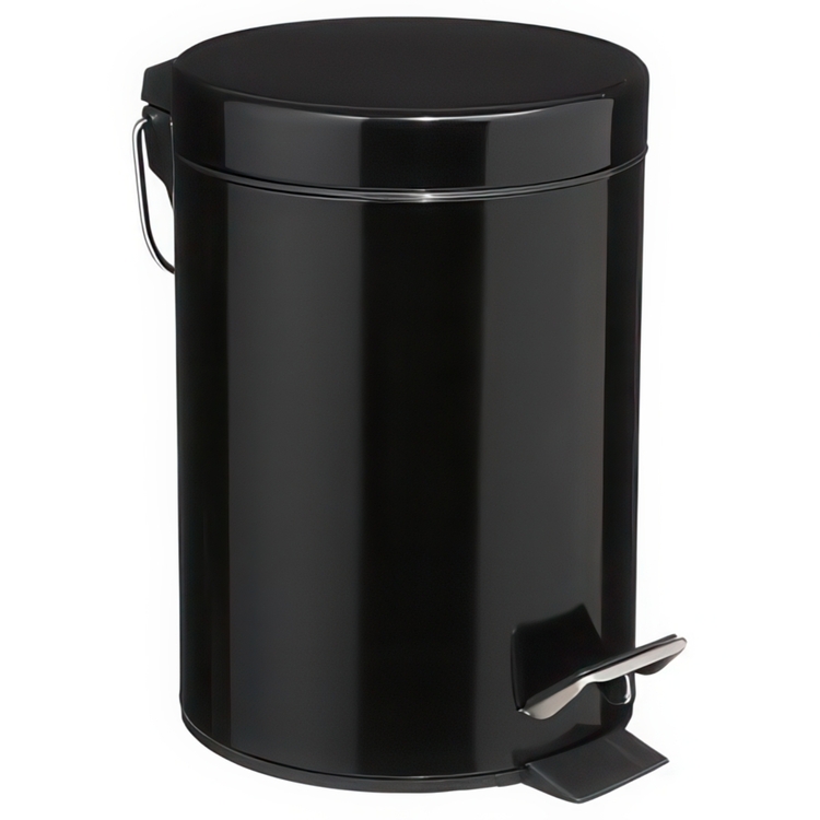 Pedalspand, 3L, 5five, Sort billede