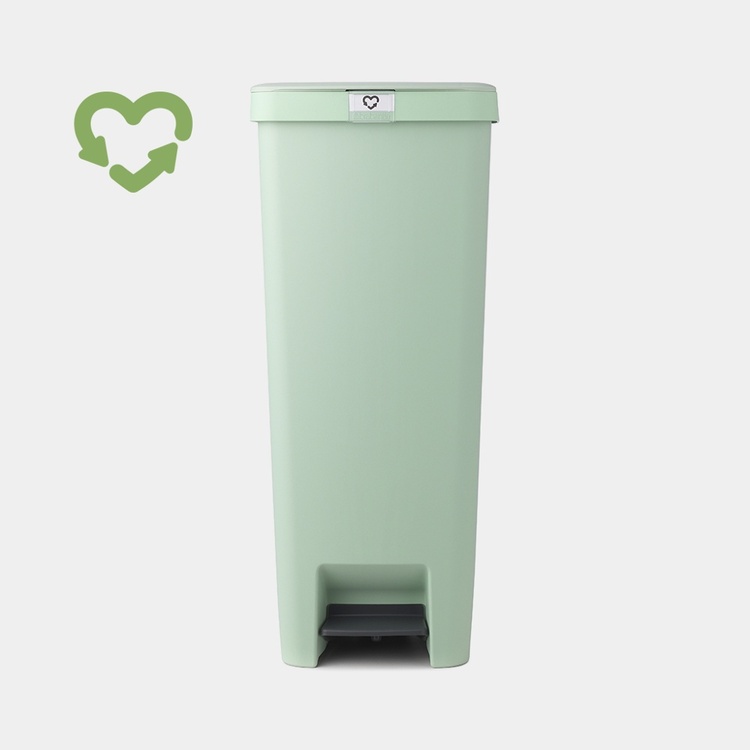 Brabantia StepUp Pedalspand, 40 Liter - i Genanvendt plast-Jade Green