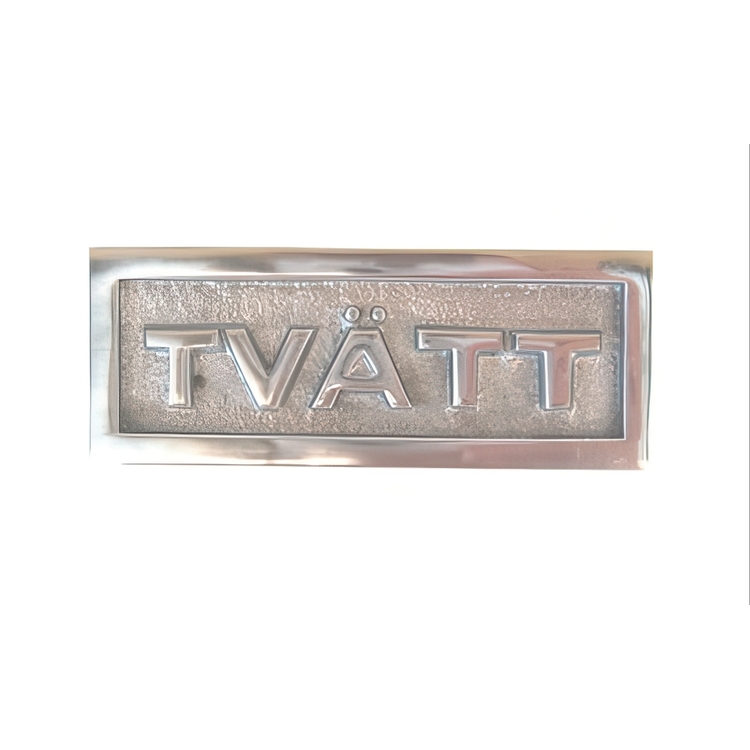 Metalskilt, Vask