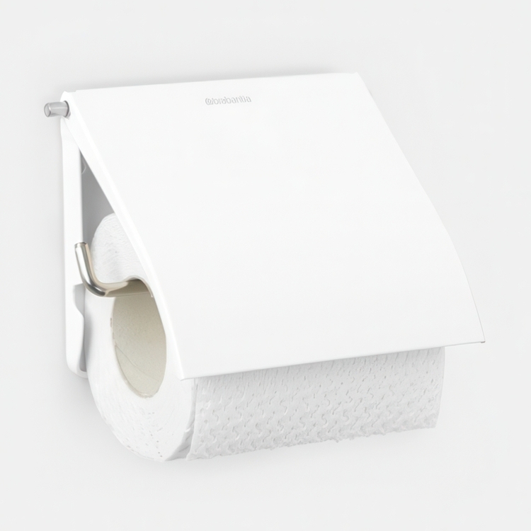 Dispenser, Brabantia, 1,7x13,2x12,3cm, hvid, rustfrit stål, klar t/vægmontering