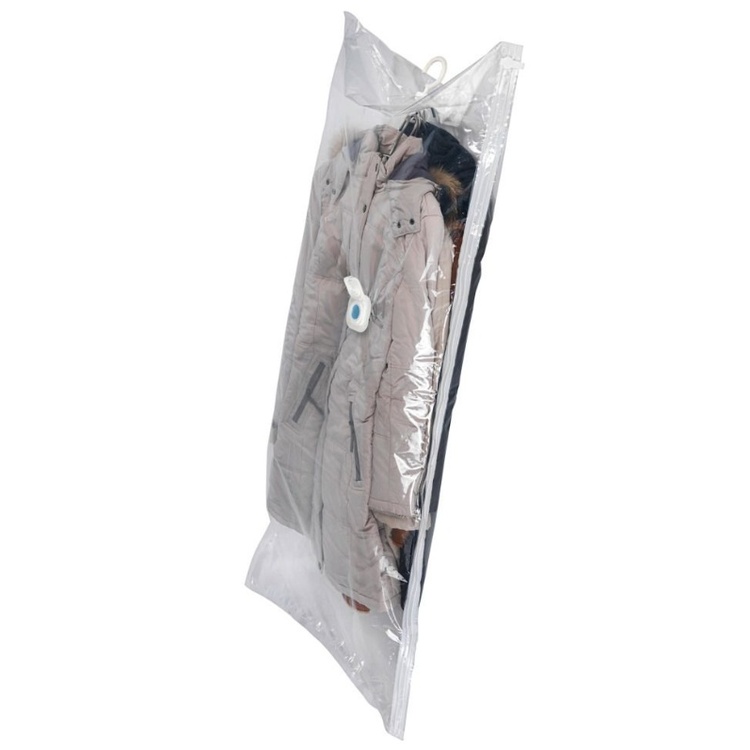 WENKO 3792750100, Opbevaringspose til blødt tøj, Transparent, Polyamid, Polyethylen, XL, 70 cm, 145 cm
