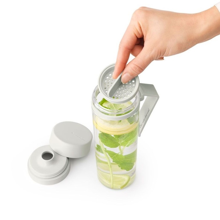 Vandflaske med håndtag 0,5 L, Brabantia, Lysegrå billede