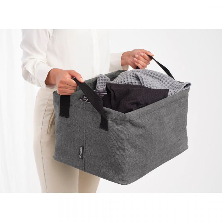 Opbevaringskurv i stof 35L, Brabantia billede