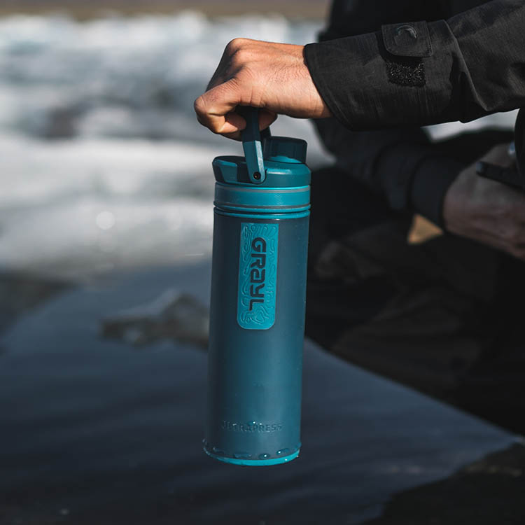 Grayl Ultrapress Purifier Bottle (Blå (FOREST BLUE))