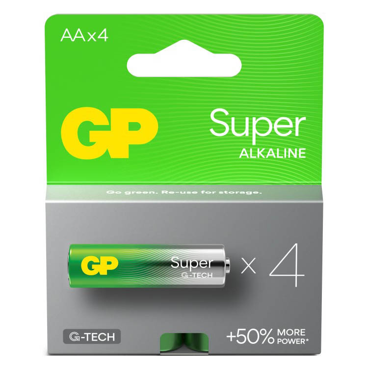 Batteri AA, 4-pak