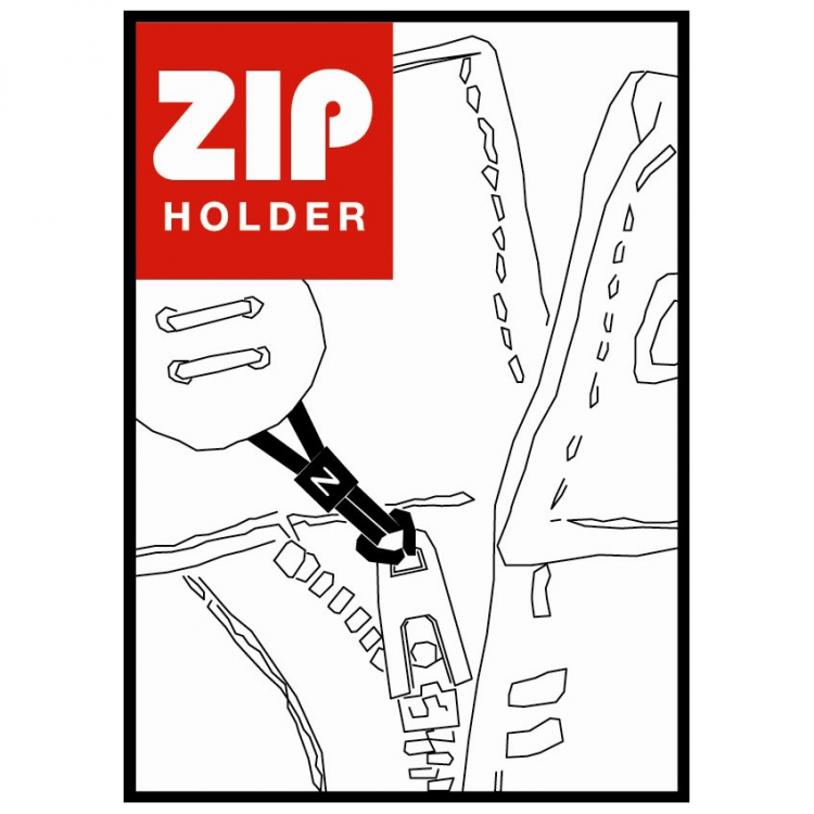 ZipHolder, lynlåsholder