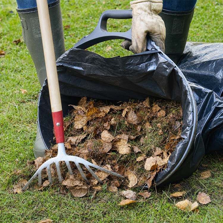 Holder til affaldssæk
