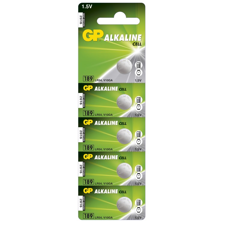 Batteri LR54 eller AG10, 5-pak