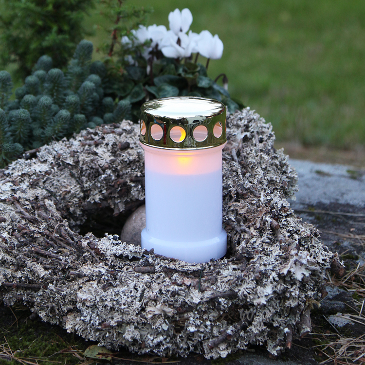 Gravlys med ekstra lang brændetid