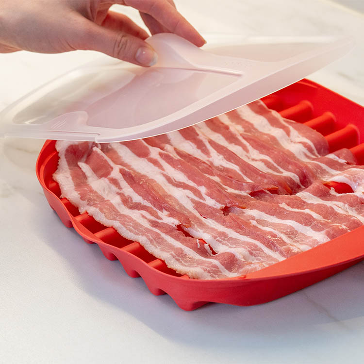 Baconbakke til mikrobølgeovnen