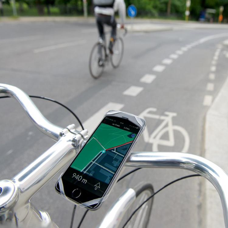 Telefonholder til cykelstyret