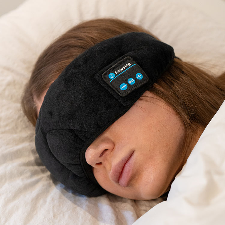 Sovemaske med trådløse hovedtelefoner