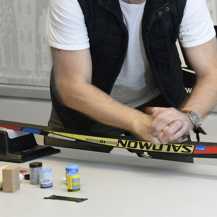 Bærbart voksestativ til langrendsski