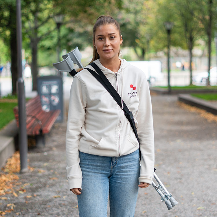 Skulderrem til krykker