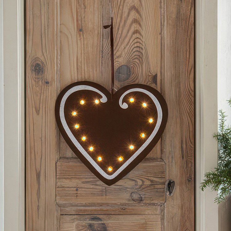 Batteridrevet juledekoration i filt